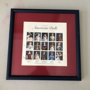 Framed American Dolls Stamps